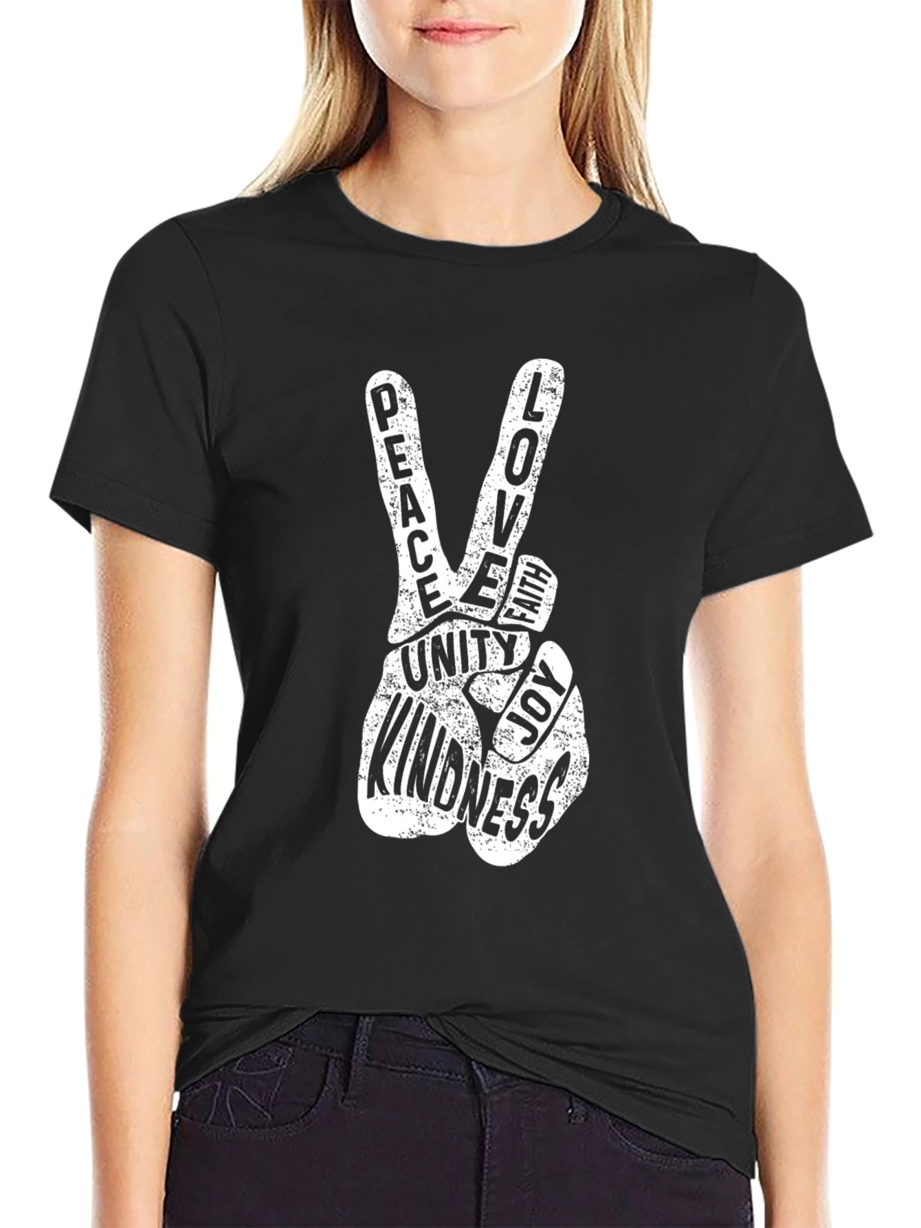 Peace Love Unity T-Shirt - Positive Vibes Graphic Tee