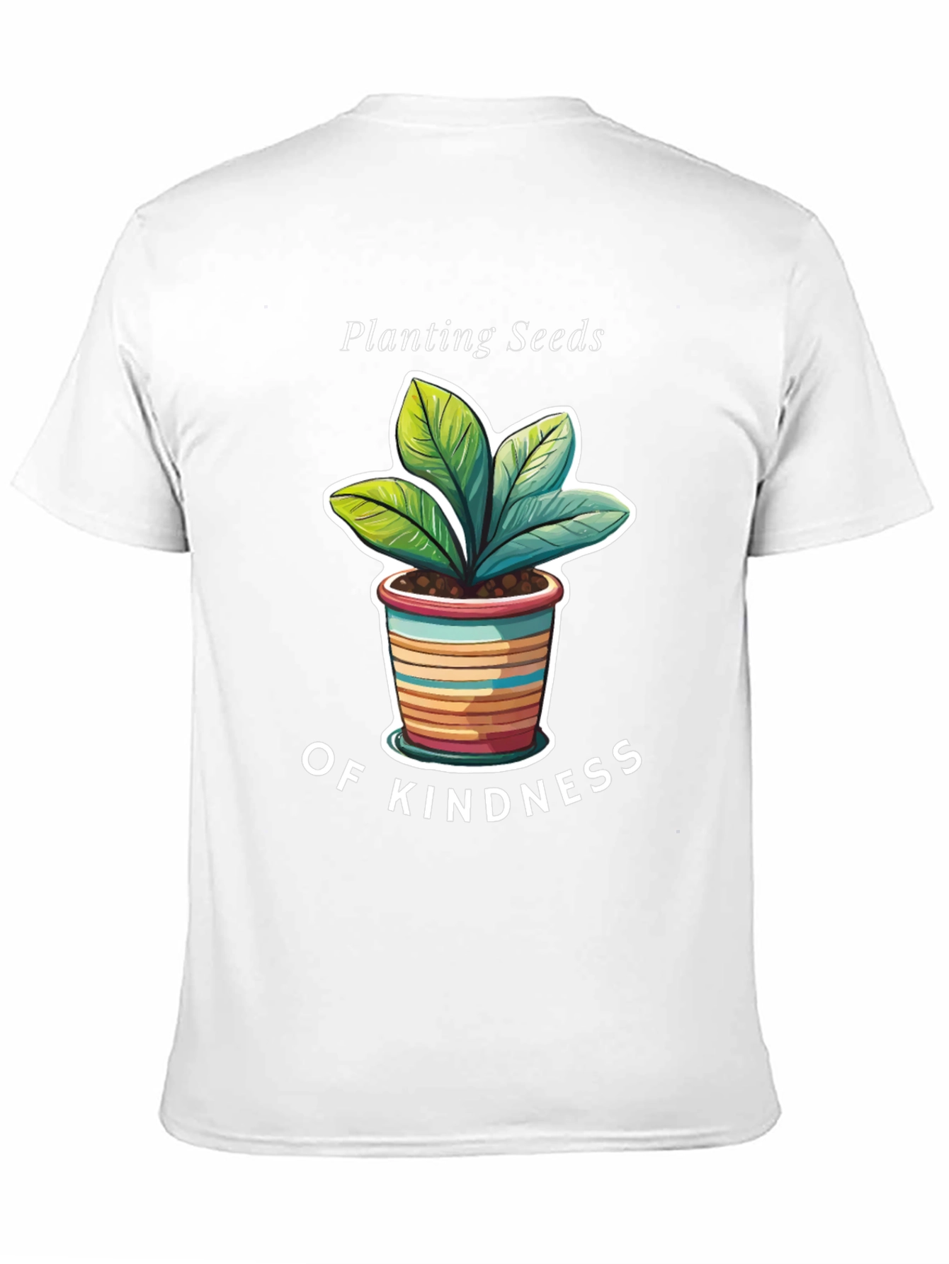 Planting Seeds of Kindness Black Graphic T-Shirt
