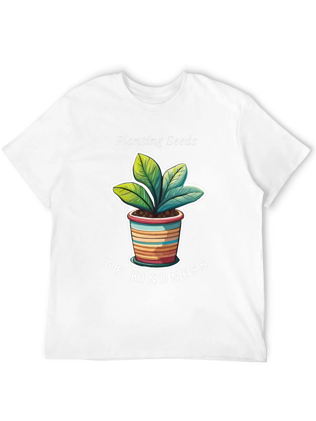Planting Seeds of Kindness Black Graphic T-Shirt