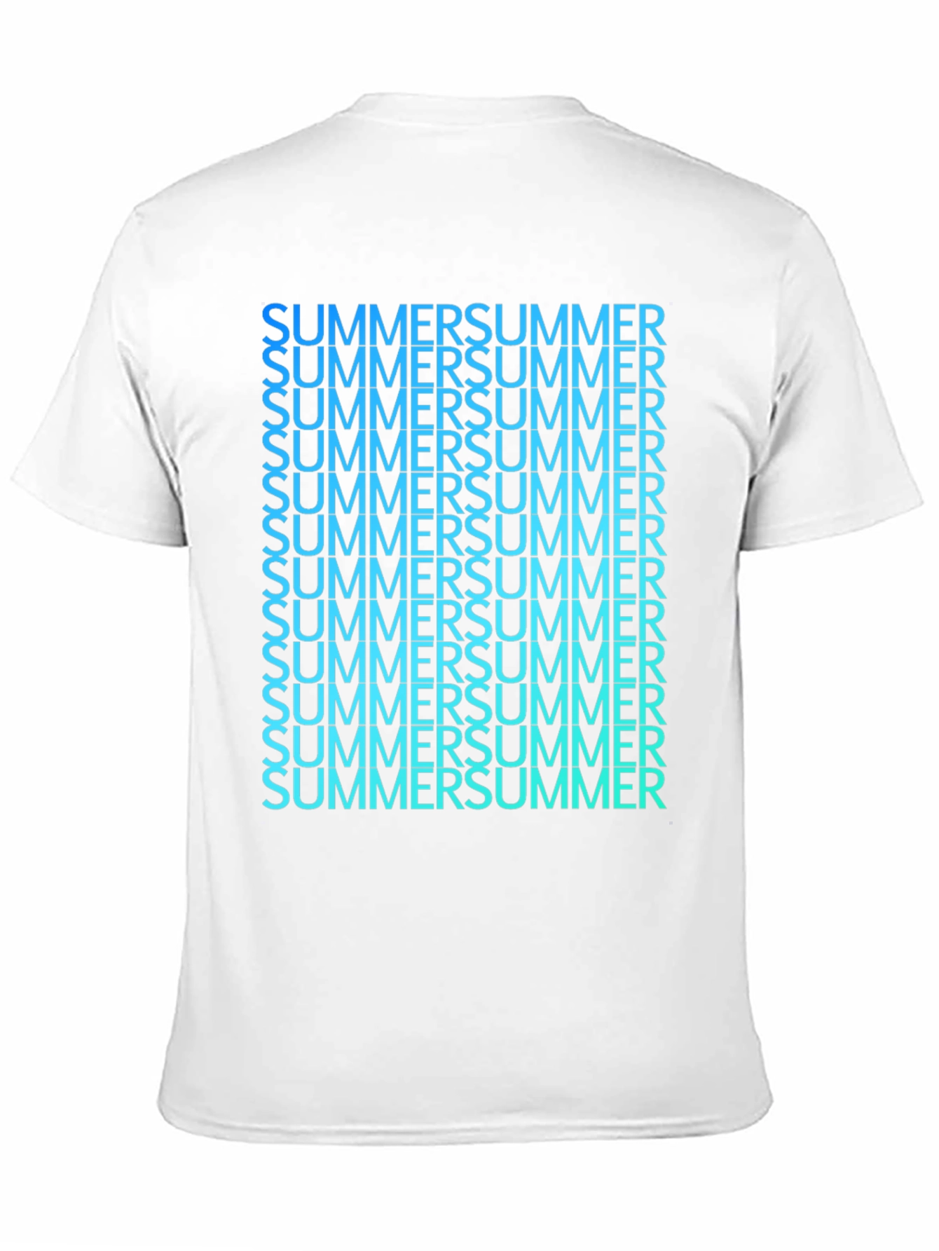 Summer Gradient Graphic Tee - Soft Cotton Blend
