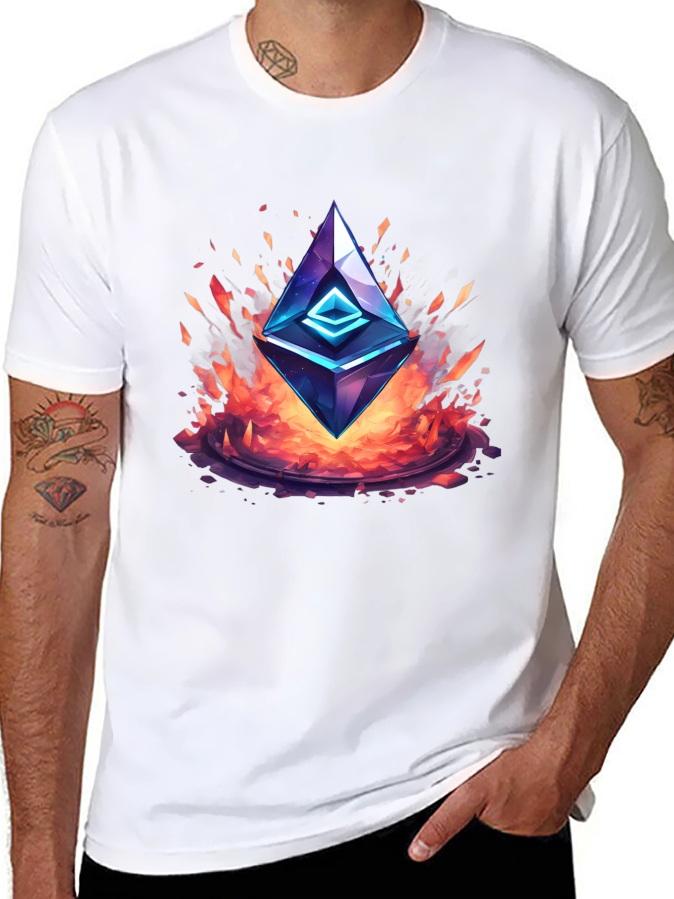 Ethereum Flame T-Shirt - Crypto Fashion