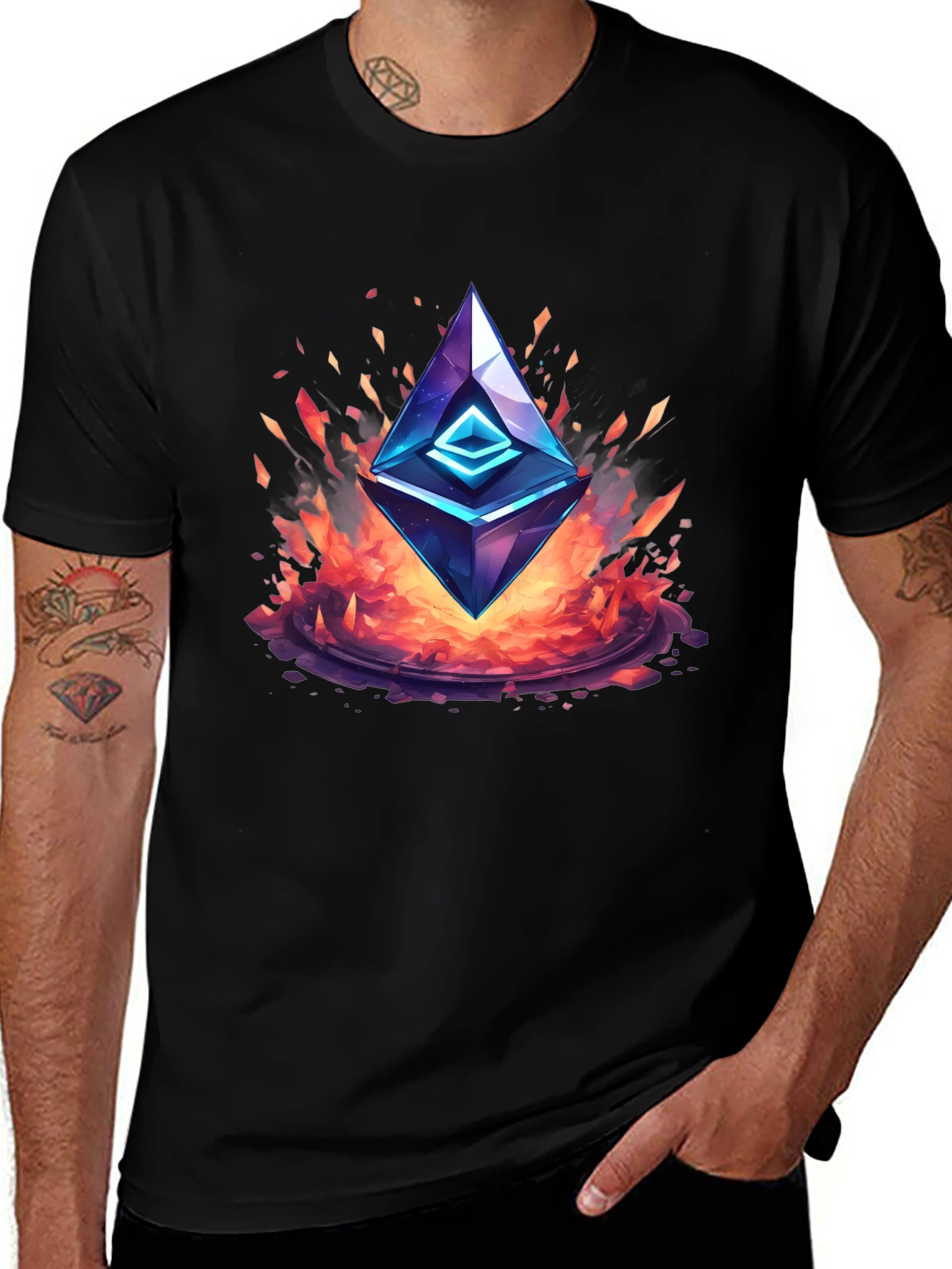 Ethereum Flame T-Shirt - Crypto Fashion
