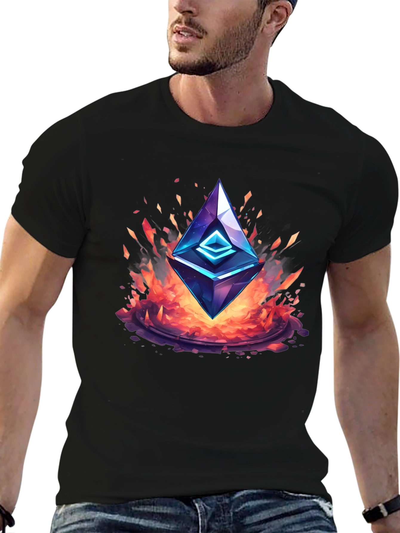 Ethereum Flame T-Shirt - Crypto Fashion