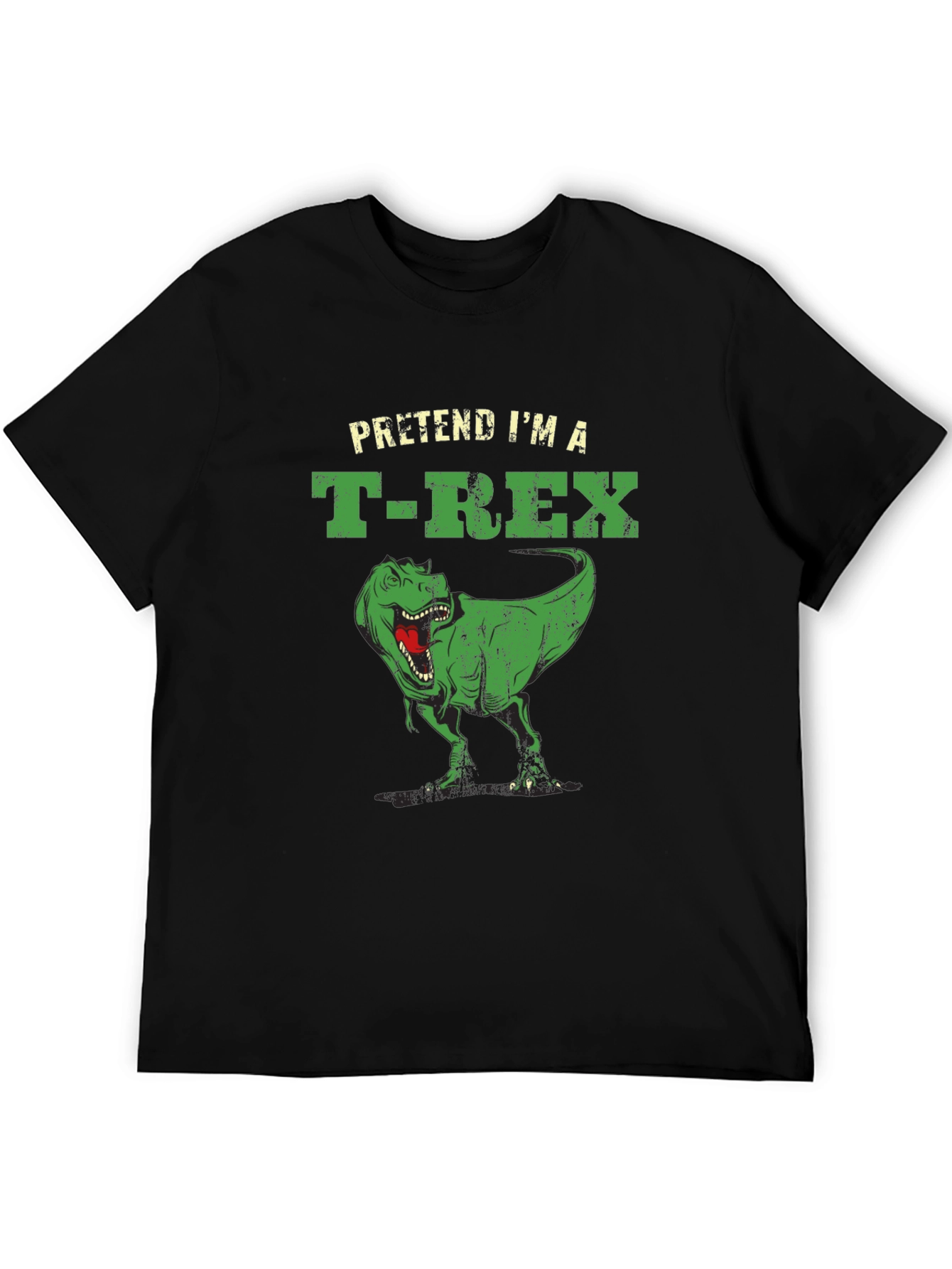 Pretend Im a T-Rex Funny Black T-Shirt
