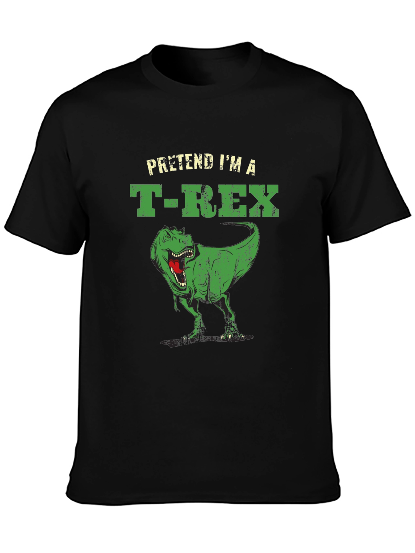 Pretend Im a T-Rex Funny Black T-Shirt