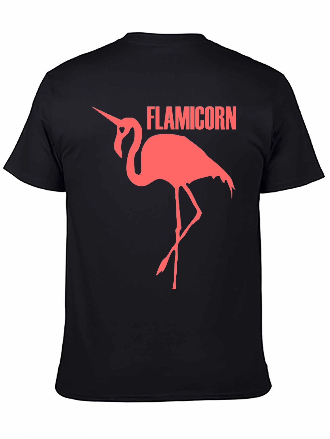 Flamicorn Graphic Tee - Black Cotton