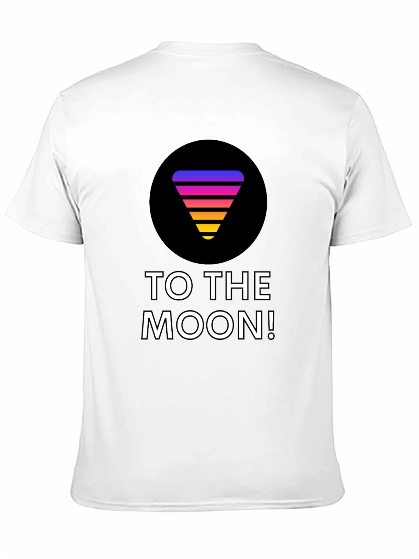 To the Moon T-Shirt - Gradient Retro Design