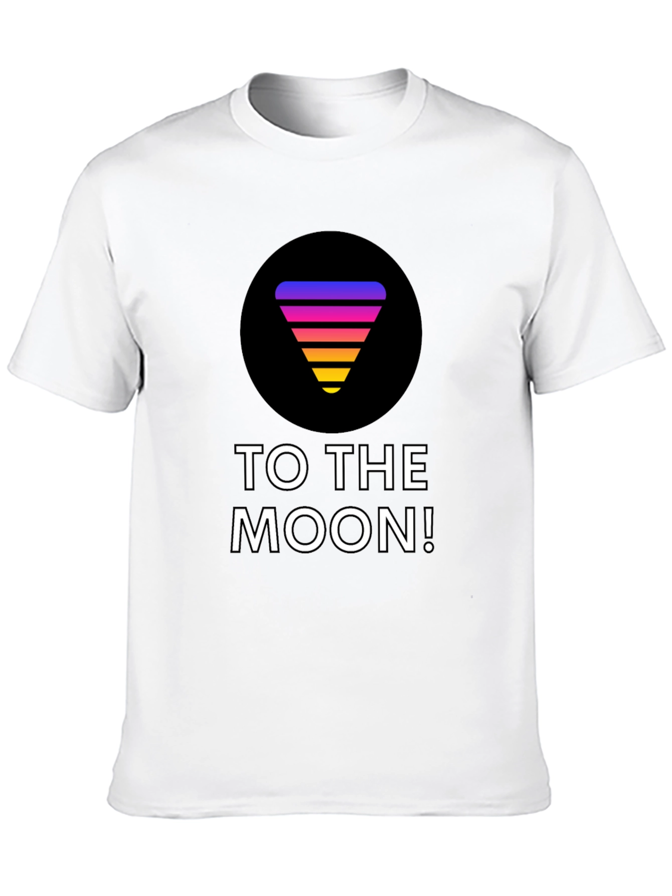 To the Moon T-Shirt - Gradient Retro Design