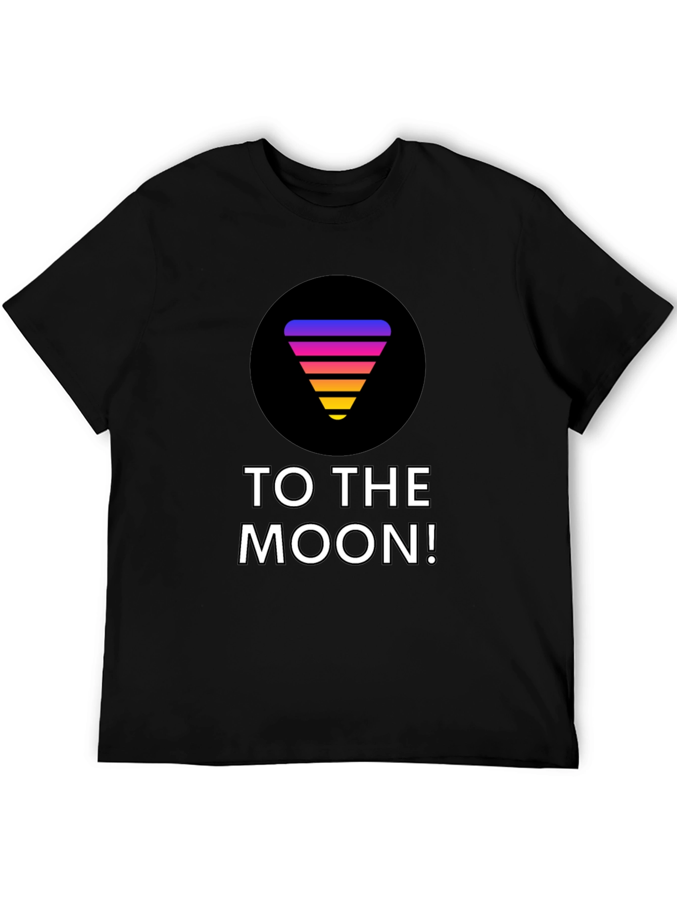 To the Moon T-Shirt - Gradient Retro Design