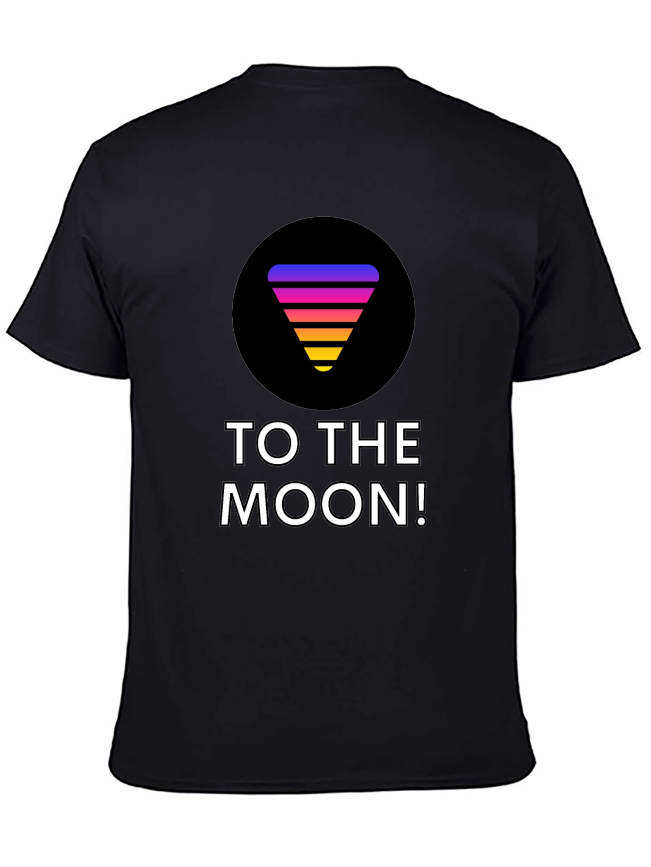 To the Moon T-Shirt - Gradient Retro Design