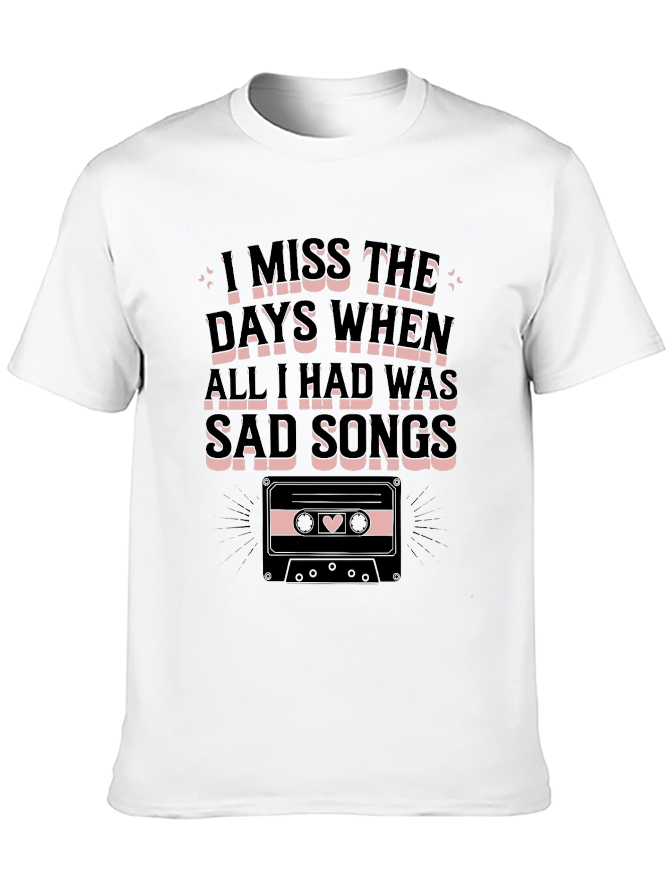 Sad Songs Cassette Graphic Tee - Unisex