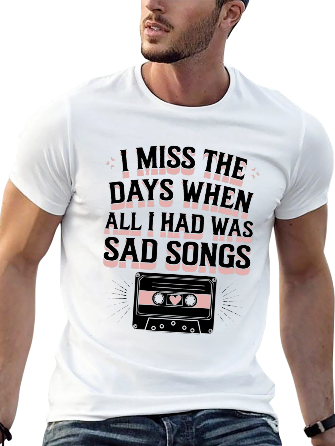Sad Songs Cassette Graphic Tee - Unisex