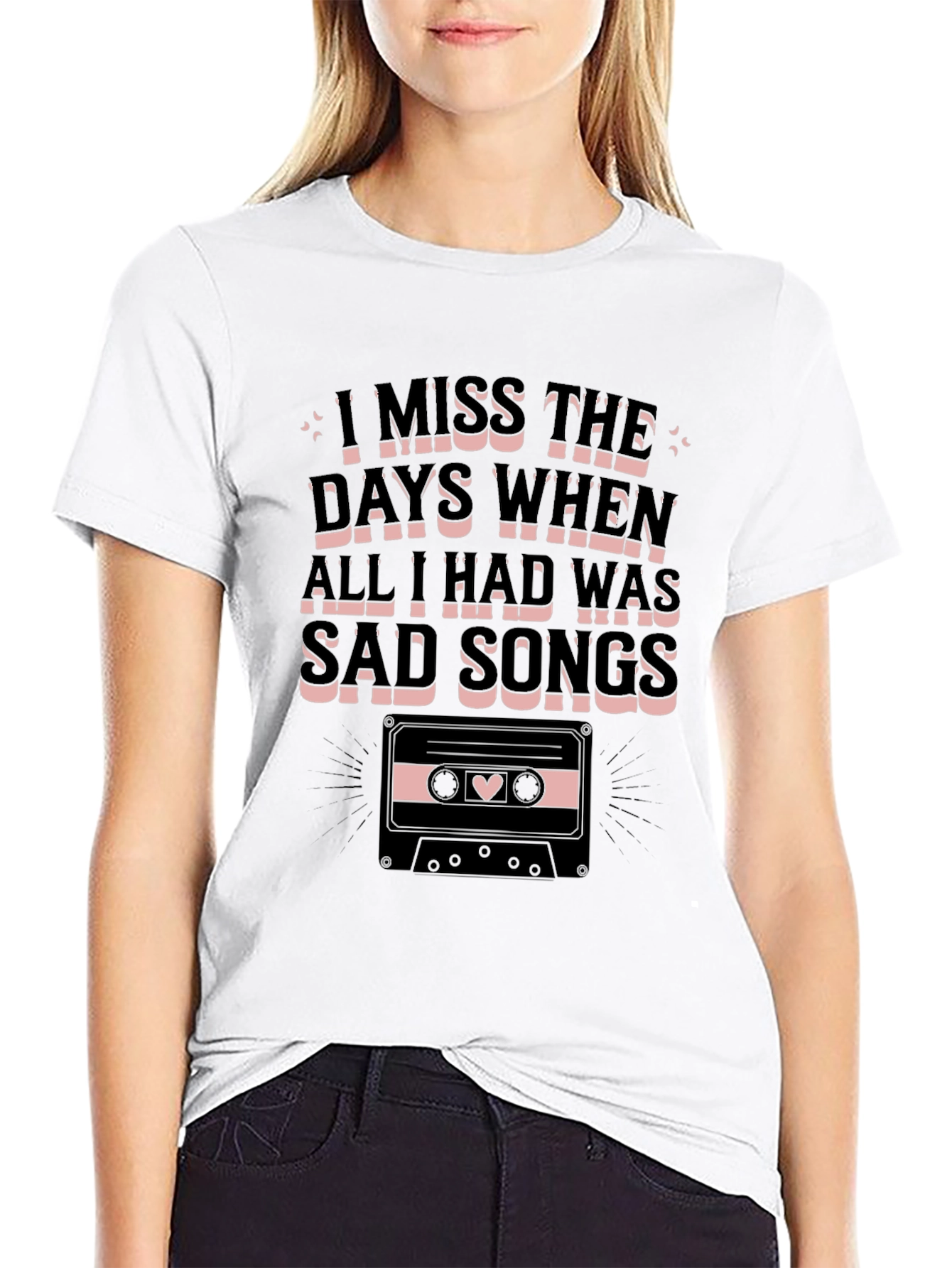 Sad Songs Cassette Graphic Tee - Unisex