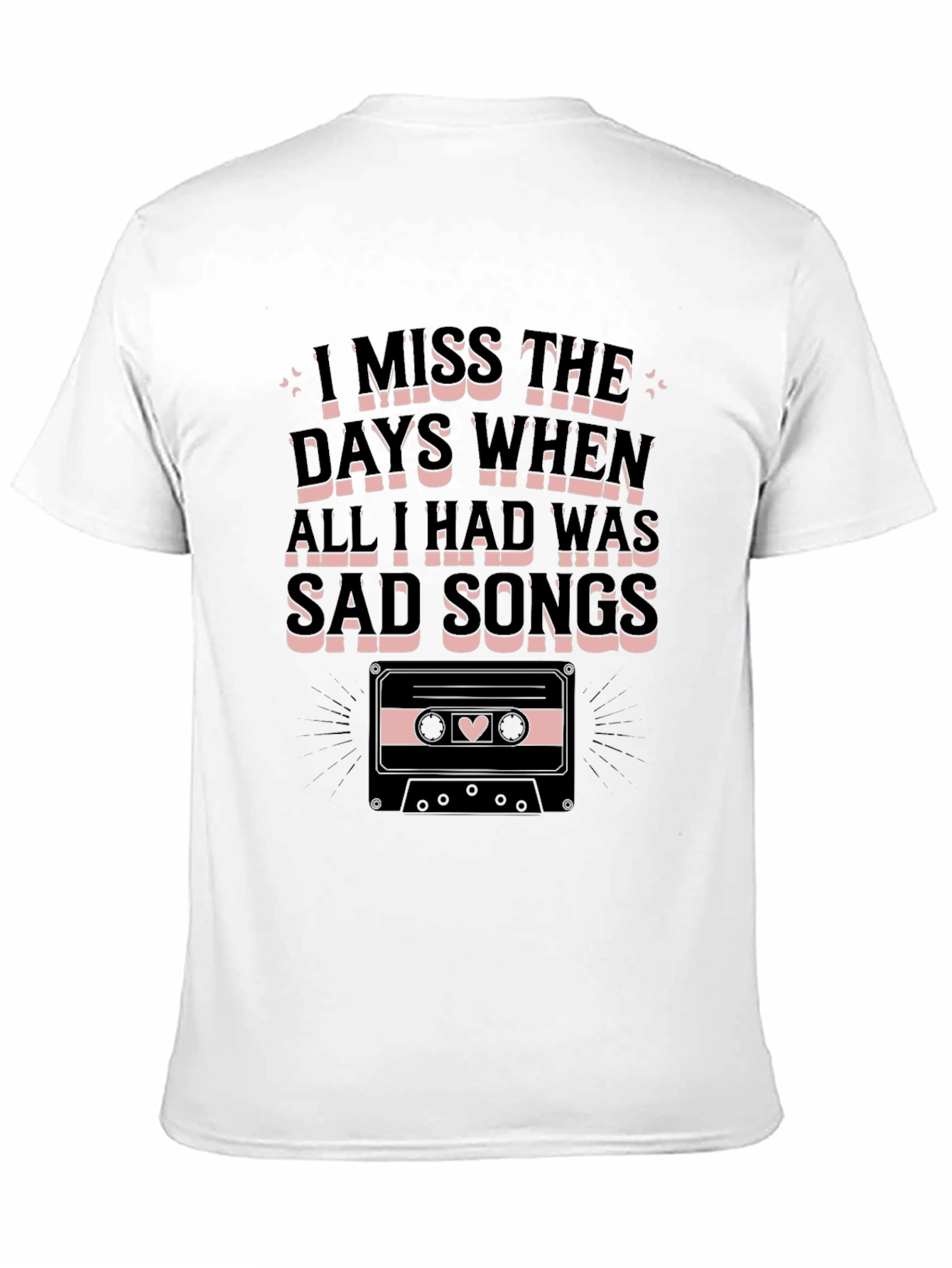 Sad Songs Cassette Graphic Tee - Unisex