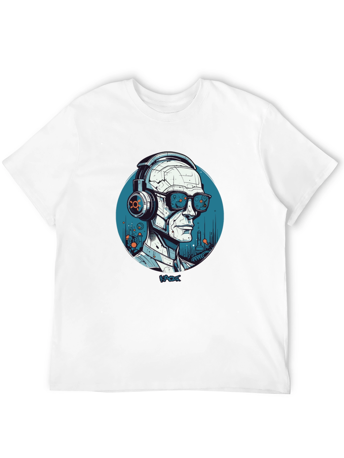 Cyberpunk Robot T-Shirt - Futuristic Style