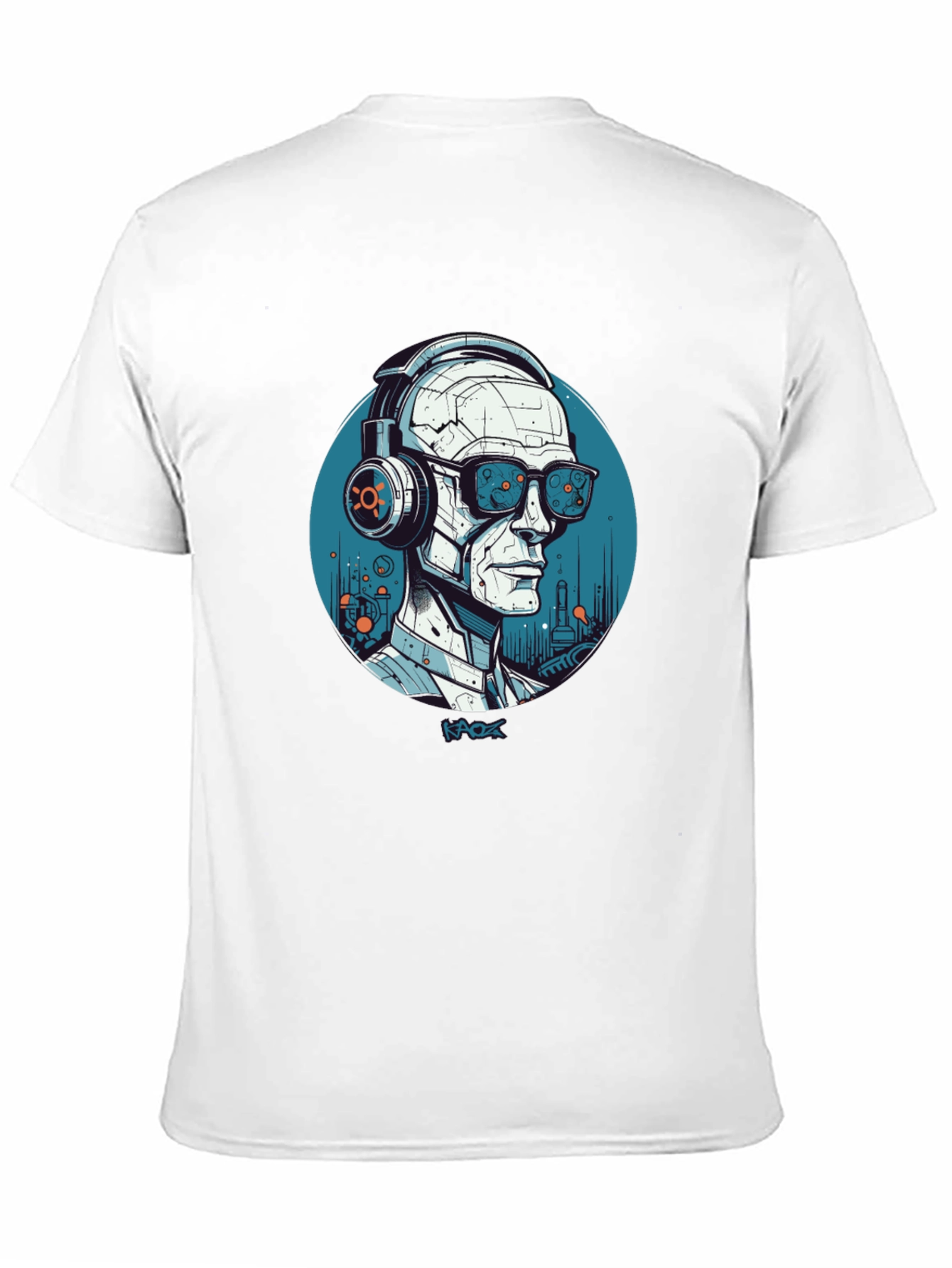 Cyberpunk Robot T-Shirt - Futuristic Style