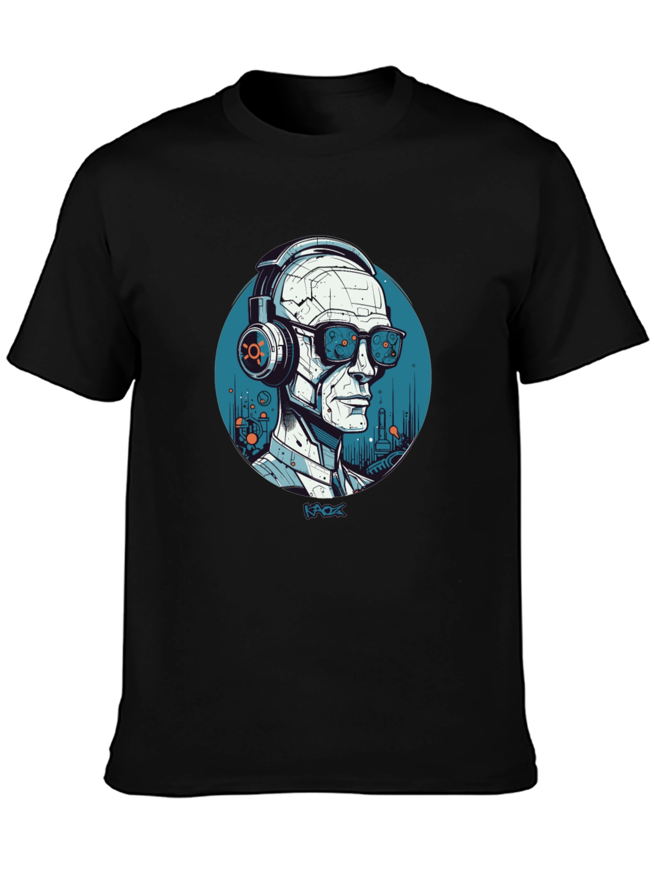 Cyberpunk Robot T-Shirt - Futuristic Style