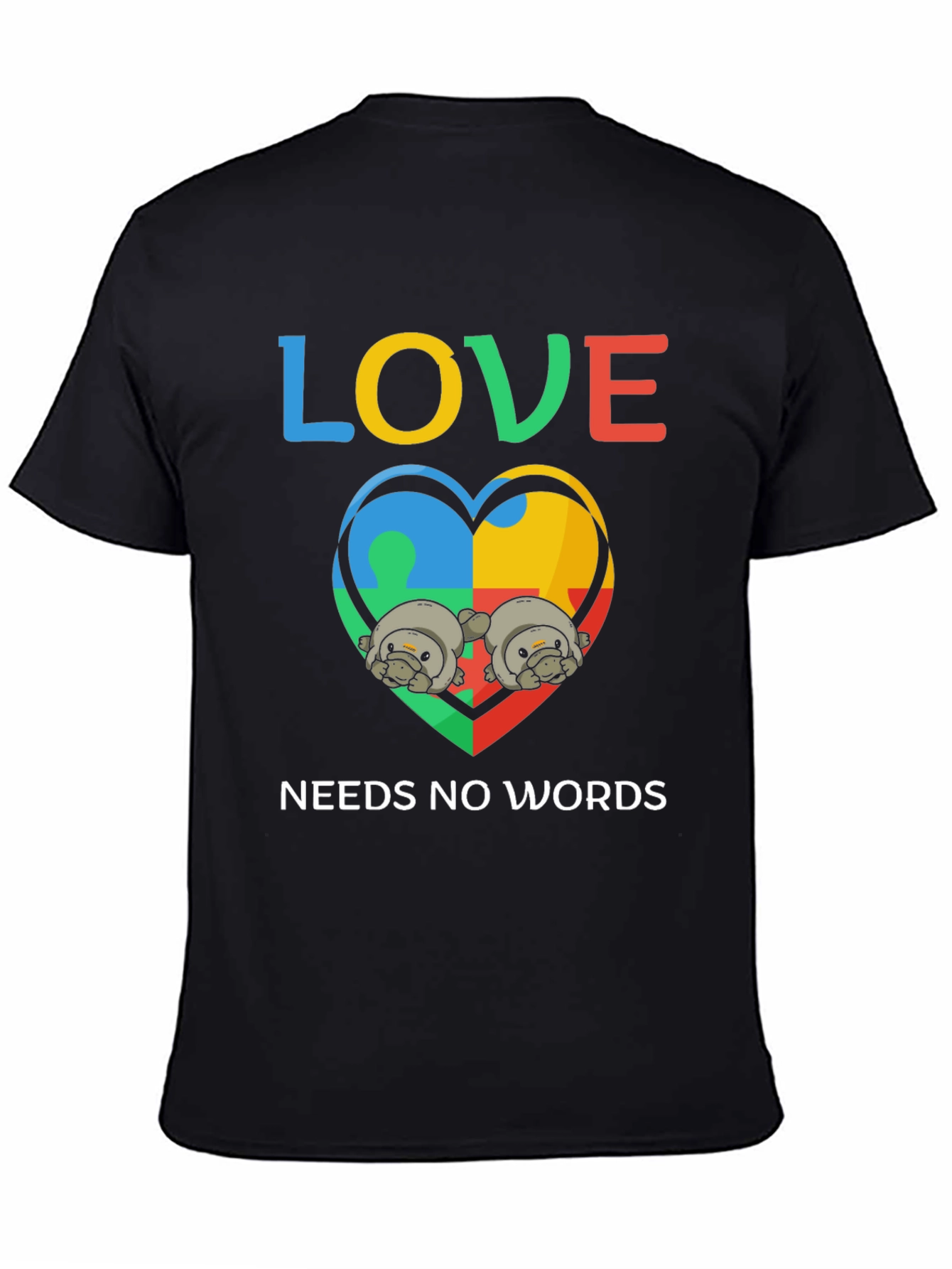 Love Needs No Words Autism Awareness T-Shirt
