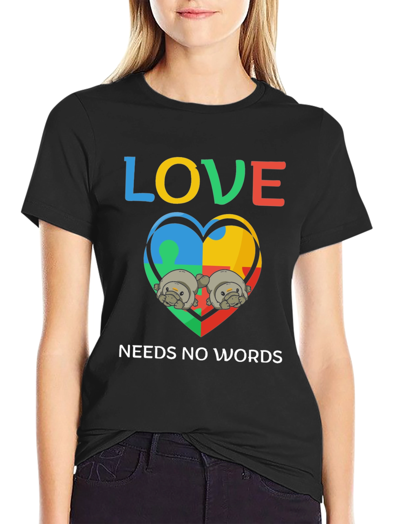 Love Needs No Words Autism Awareness T-Shirt