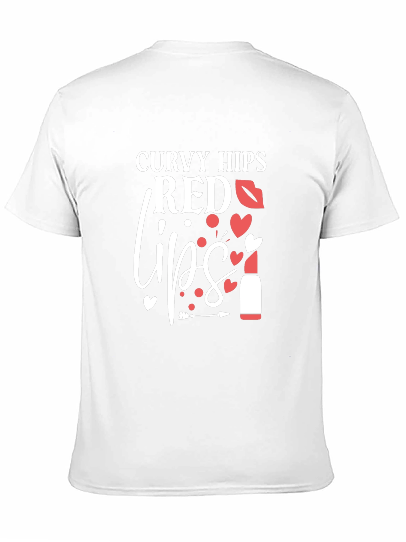 Curvy Hips Red Lips Graphic T-Shirt