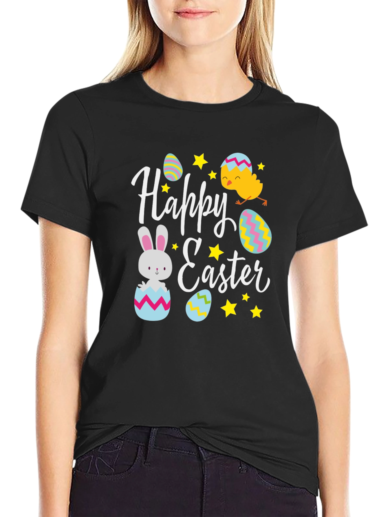 Happy Easter Graphic T-Shirt