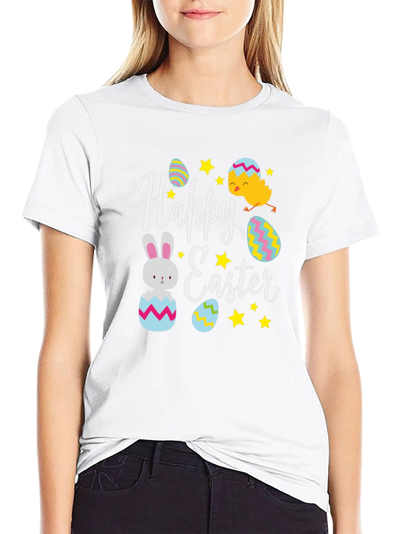 Happy Easter Graphic T-Shirt