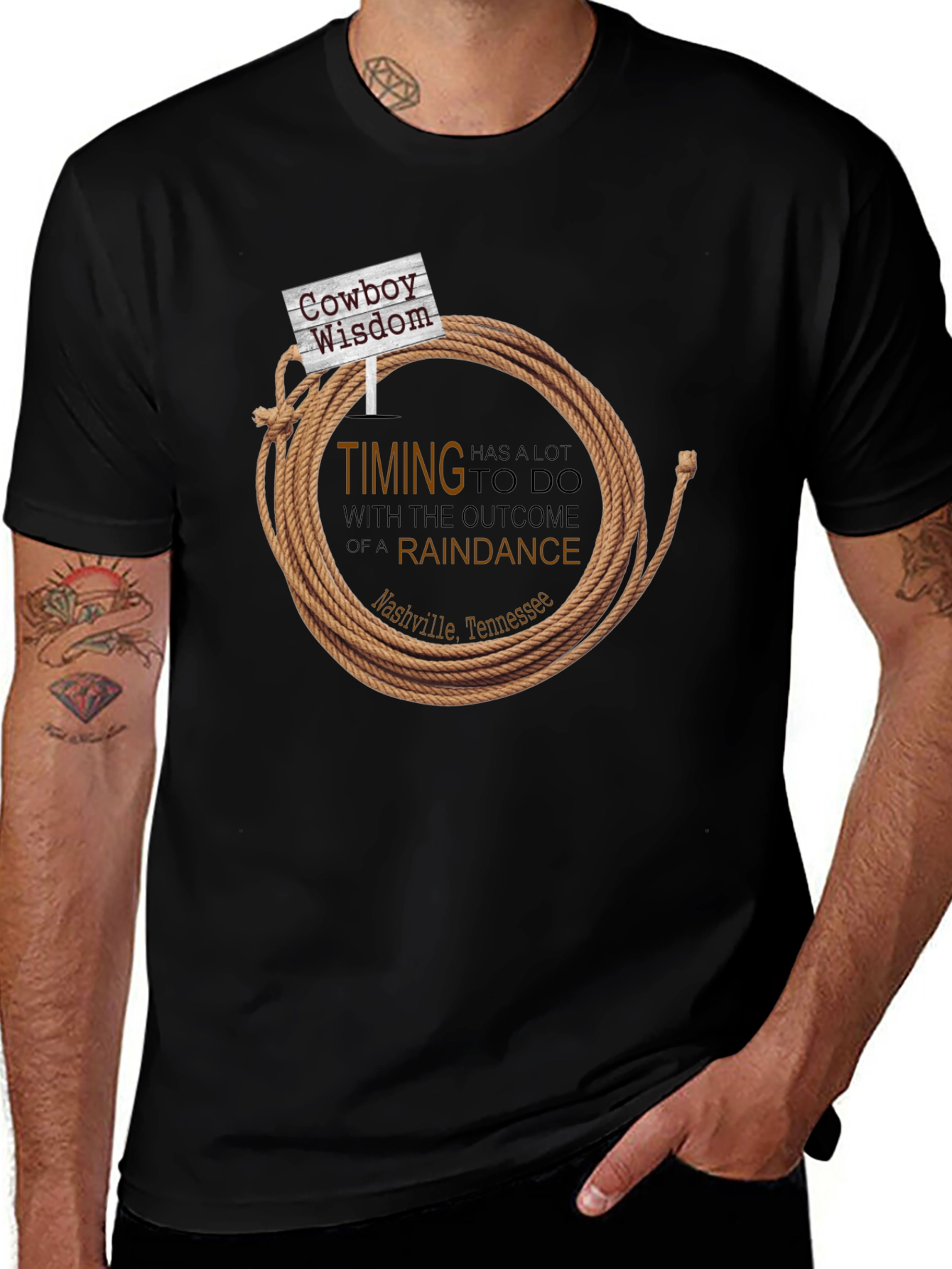 Cowboy Wisdom T-Shirt - Timing is Everything