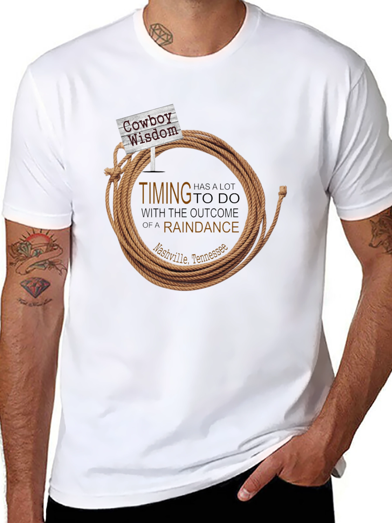 Cowboy Wisdom T-Shirt - Timing is Everything