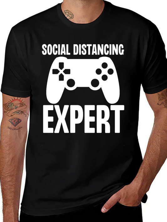 Social Distancing Expert Gamer T-Shirt