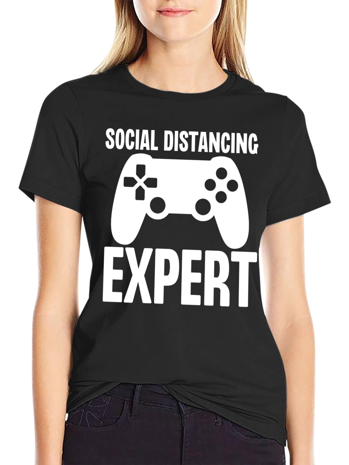 Social Distancing Expert Gamer T-Shirt