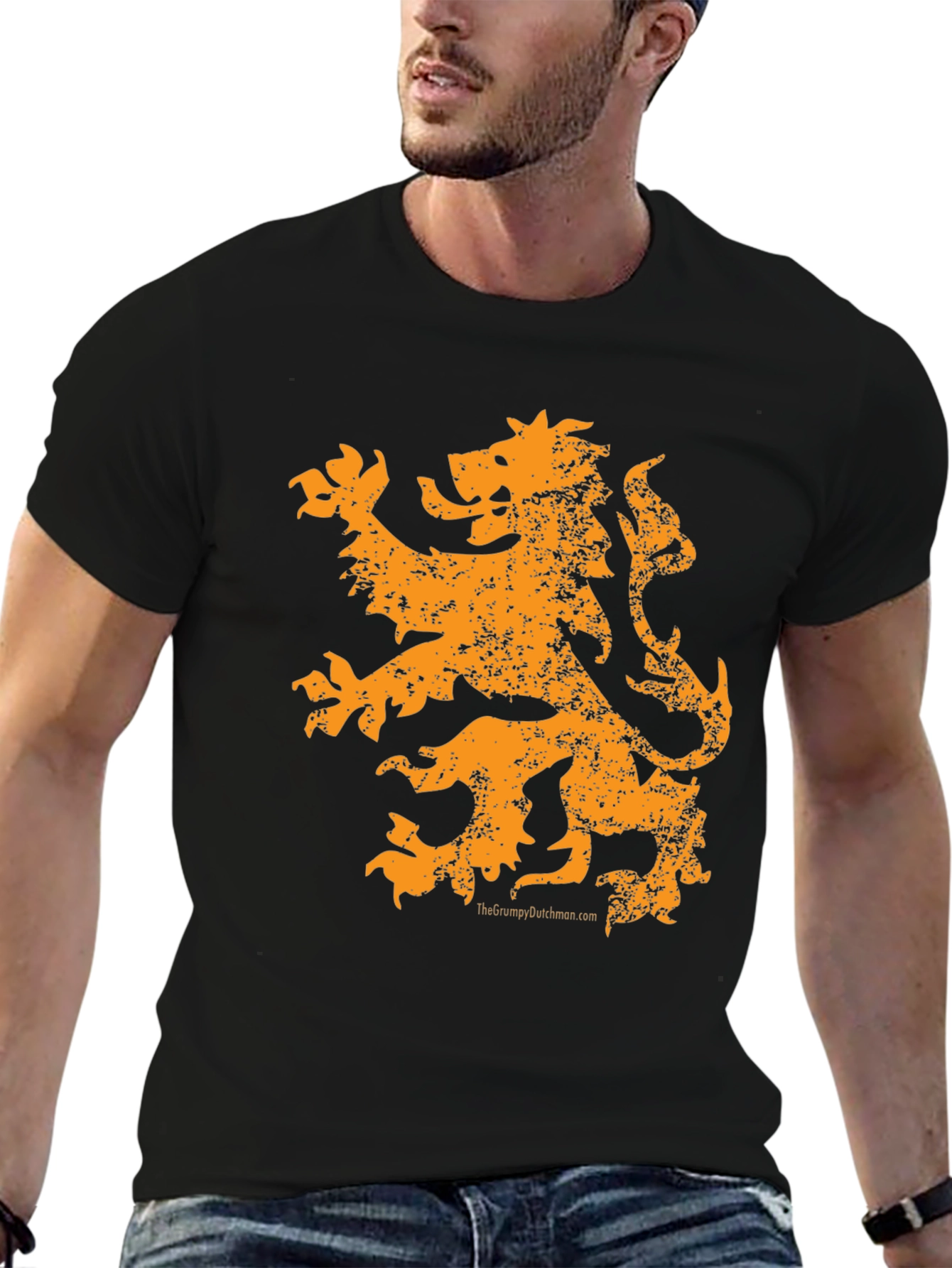 Orange Lion Graphic Tee