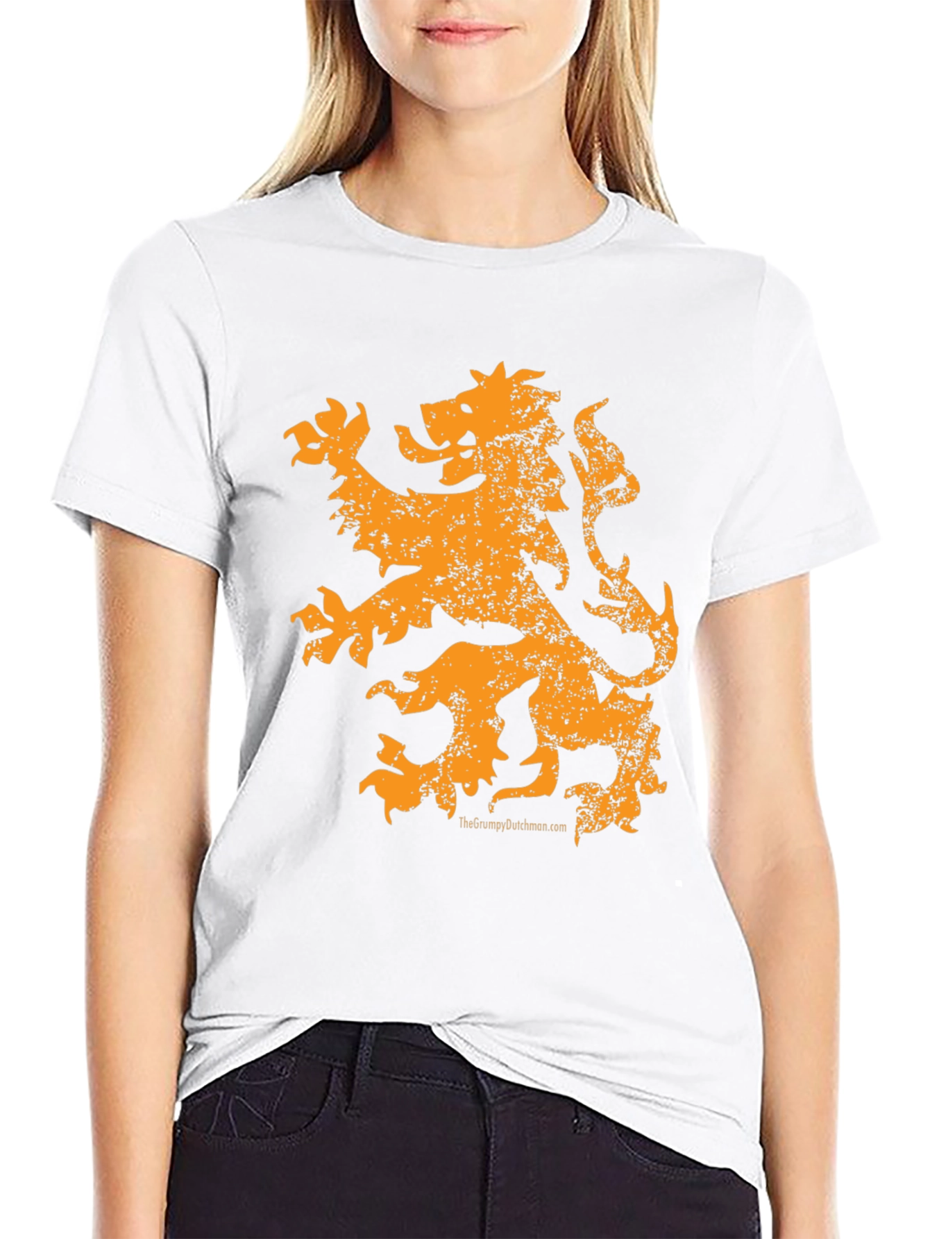 Orange Lion Graphic Tee