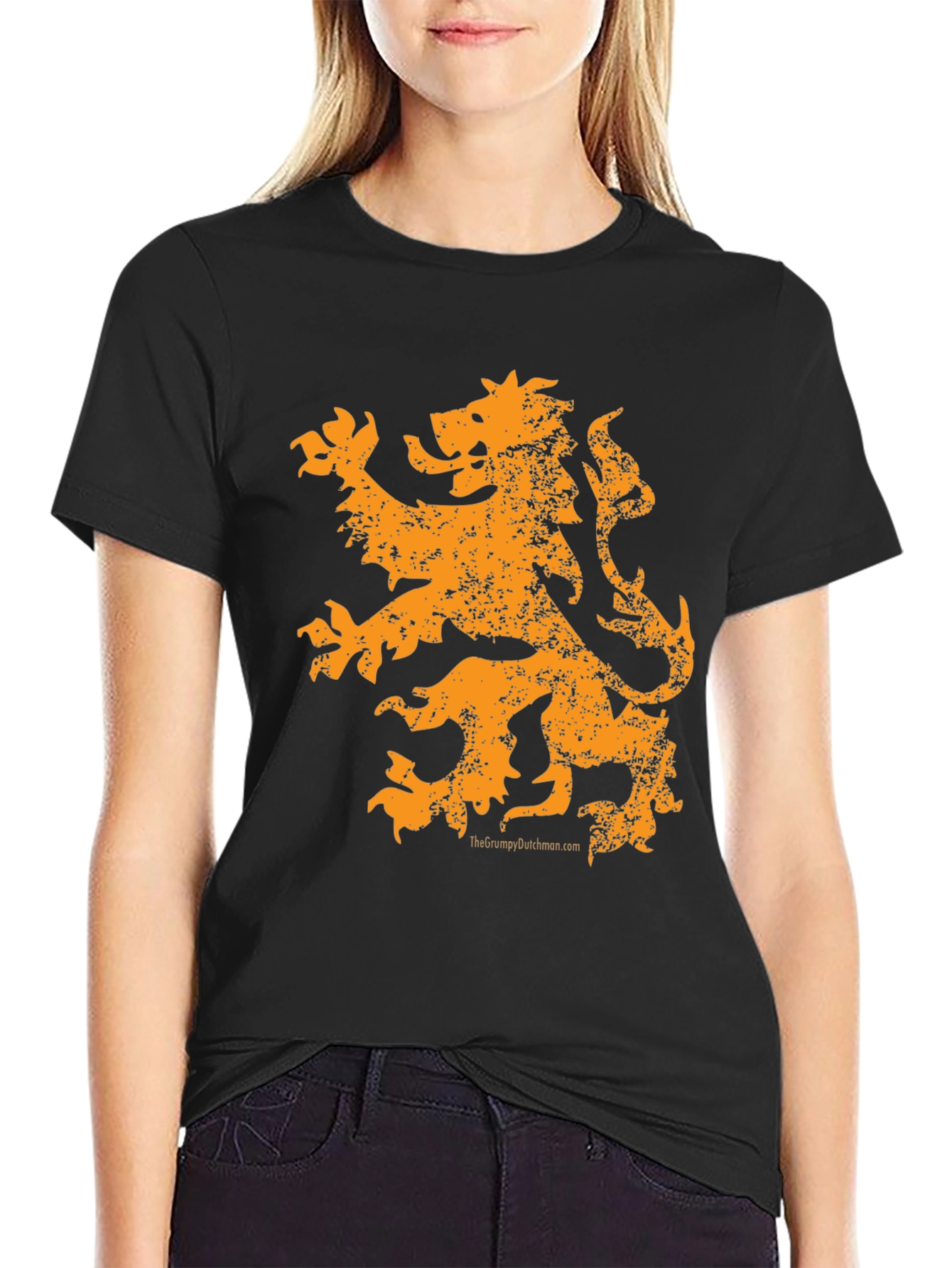 Orange Lion Graphic Tee