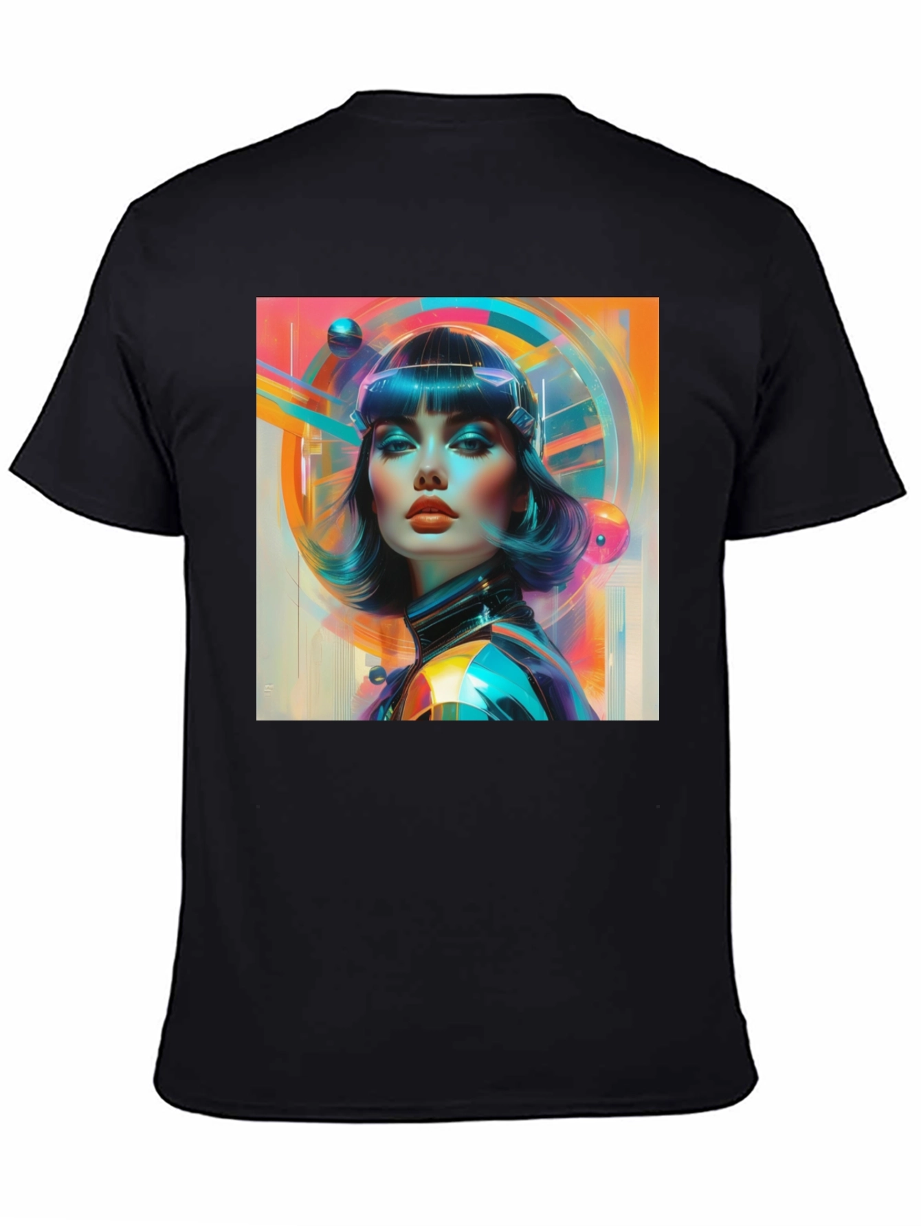 Retro Sci-Fi Woman Graphic T-Shirt
