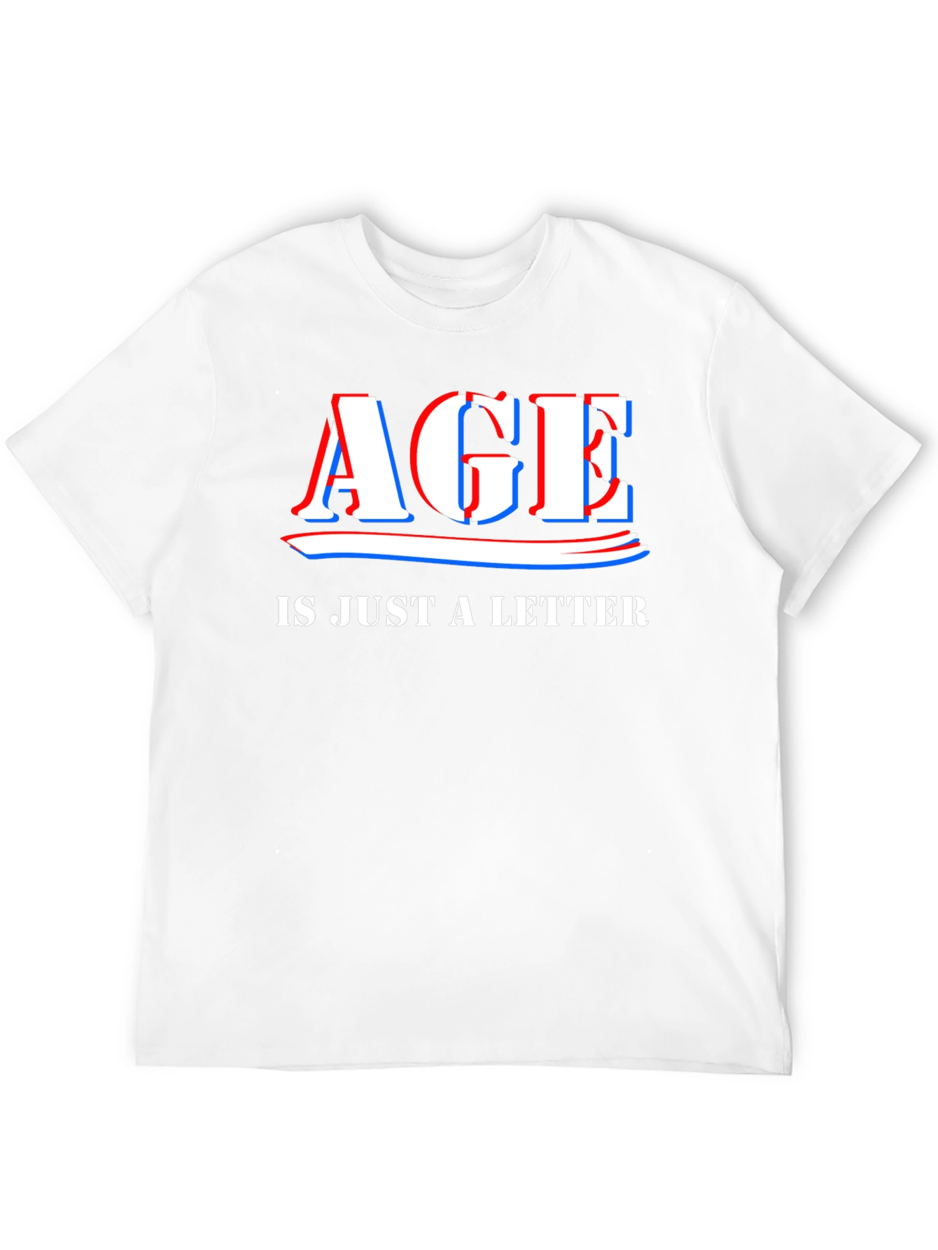 Age is Just a Letter Black T-Shirt