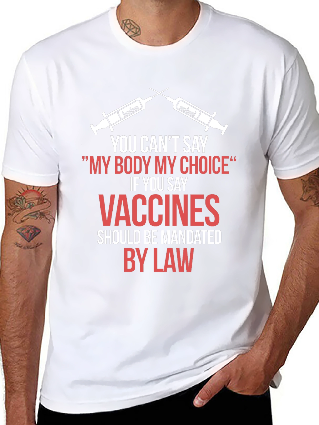 My Body My Choice Vaccines Mandate T-Shirt