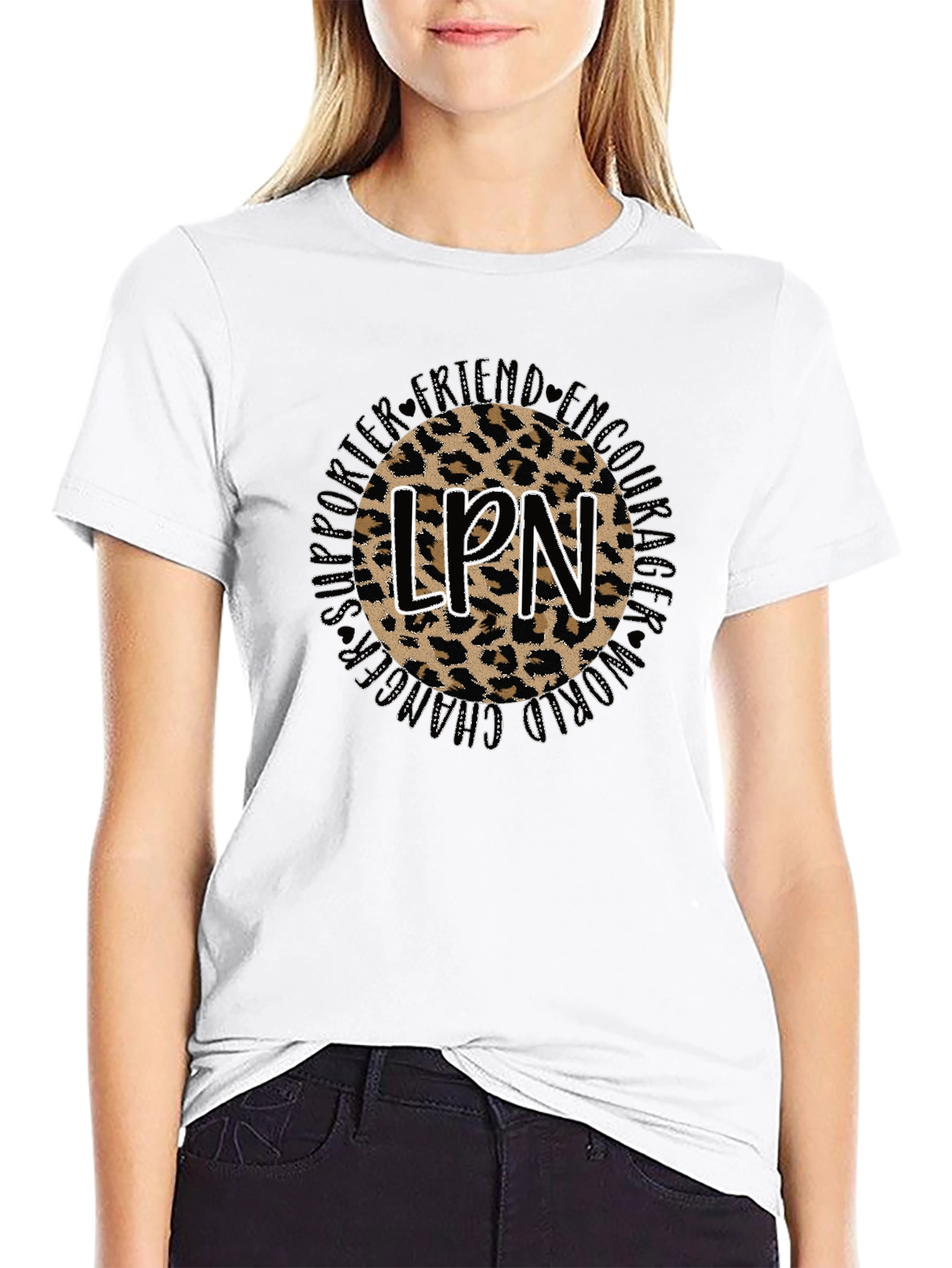 LPN Leopard Print T-Shirt - Nurse Appreciation