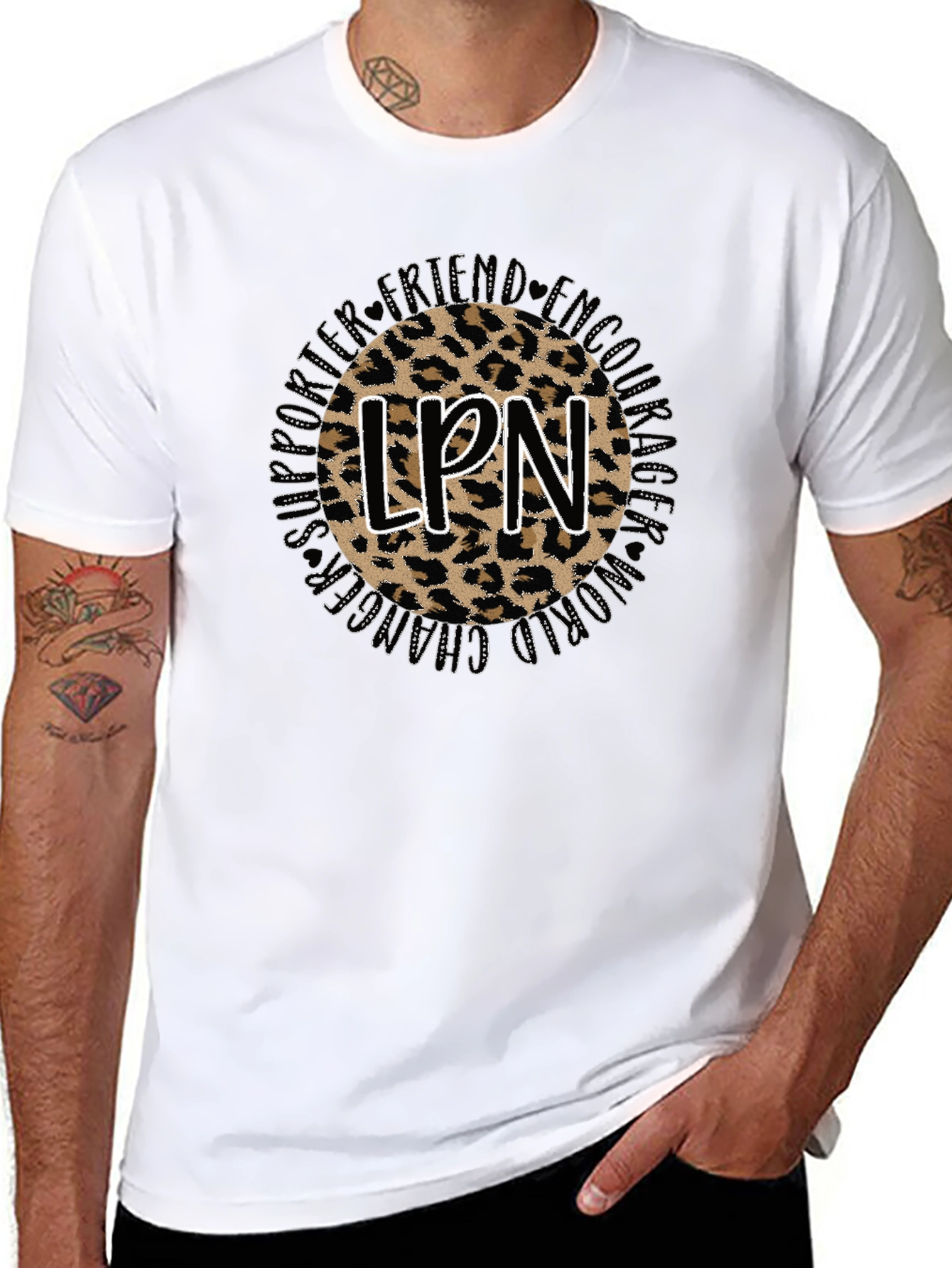 LPN Leopard Print T-Shirt - Nurse Appreciation