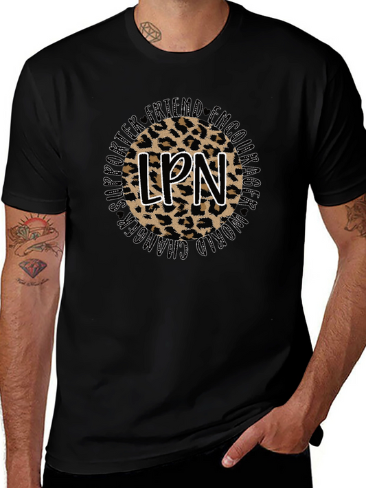 LPN Leopard Print T-Shirt - Nurse Appreciation