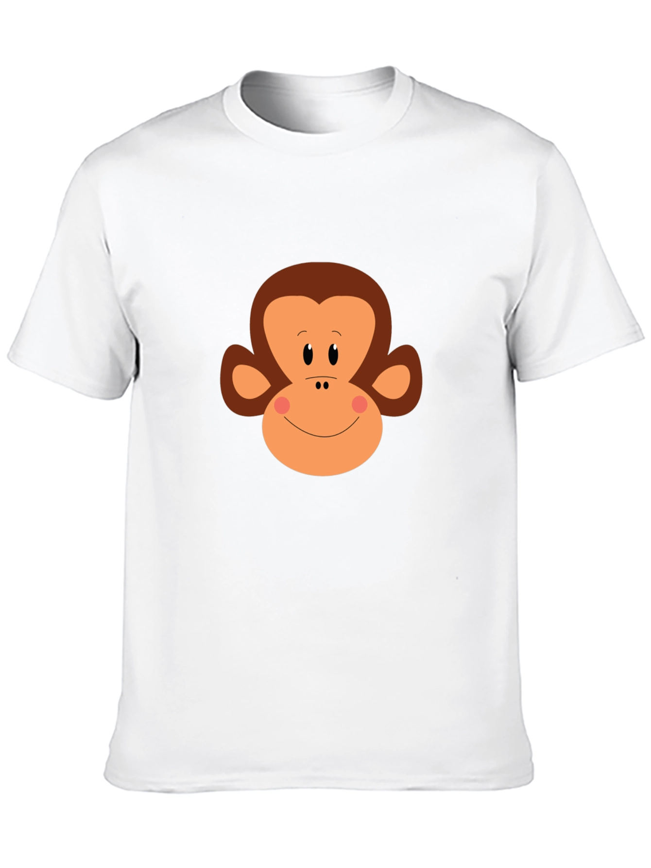 Monkey Face Graphic Tee - Black Cotton T-Shirt