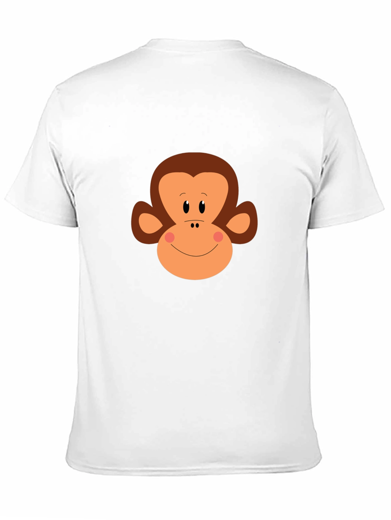 Monkey Face Graphic Tee - Black Cotton T-Shirt