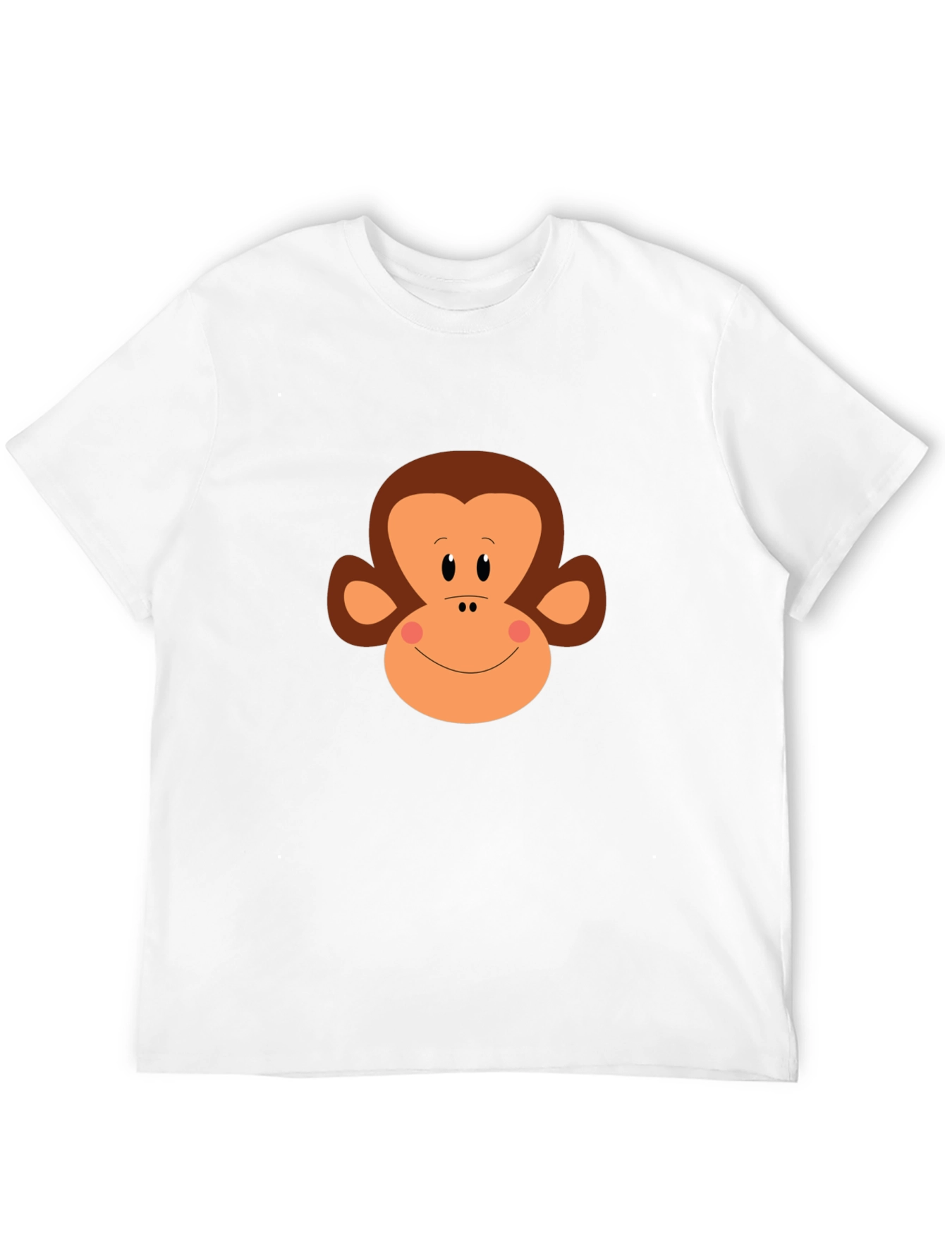 Monkey Face Graphic Tee - Black Cotton T-Shirt