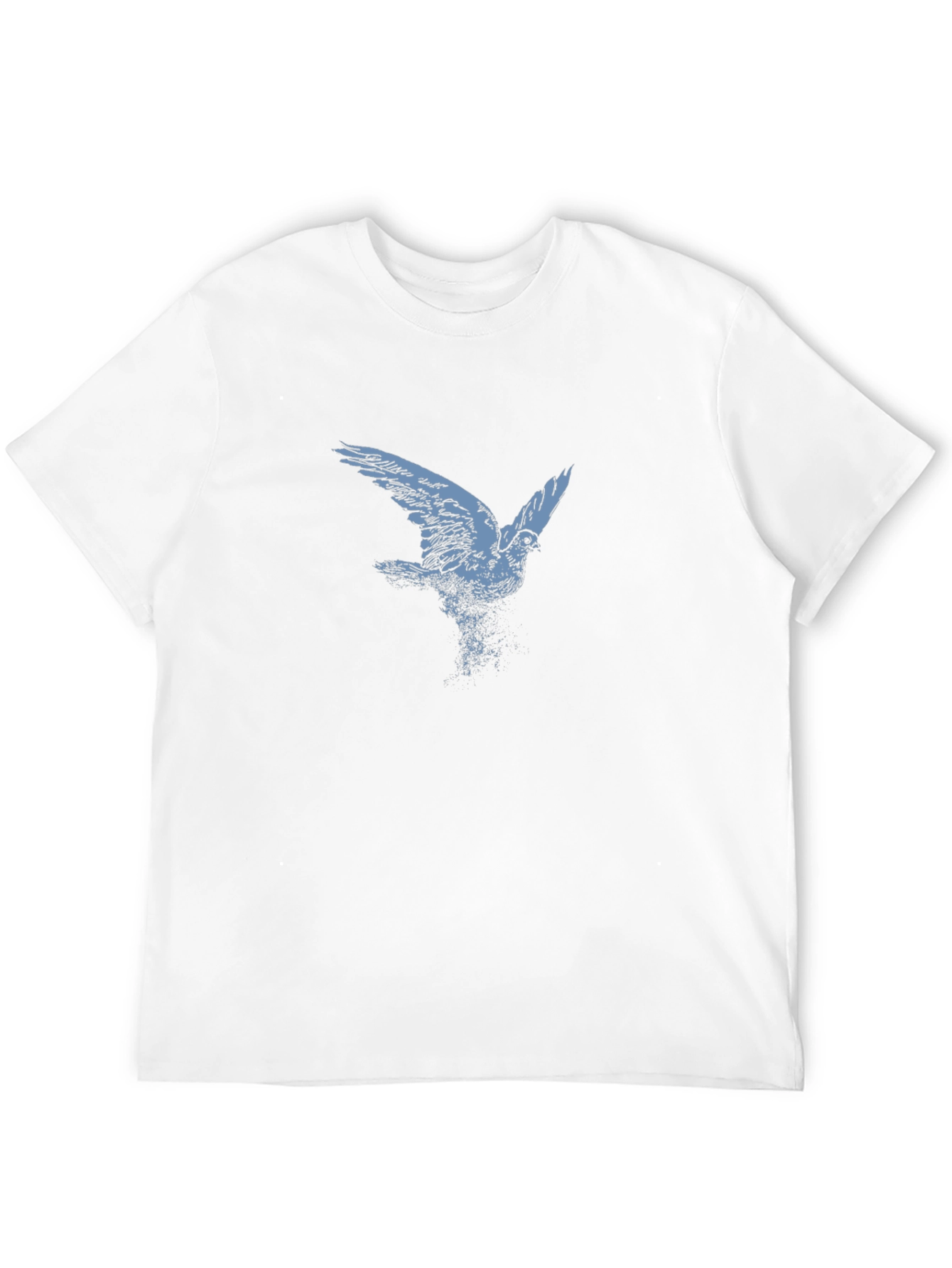 Bird Graphic Print Black T-Shirt