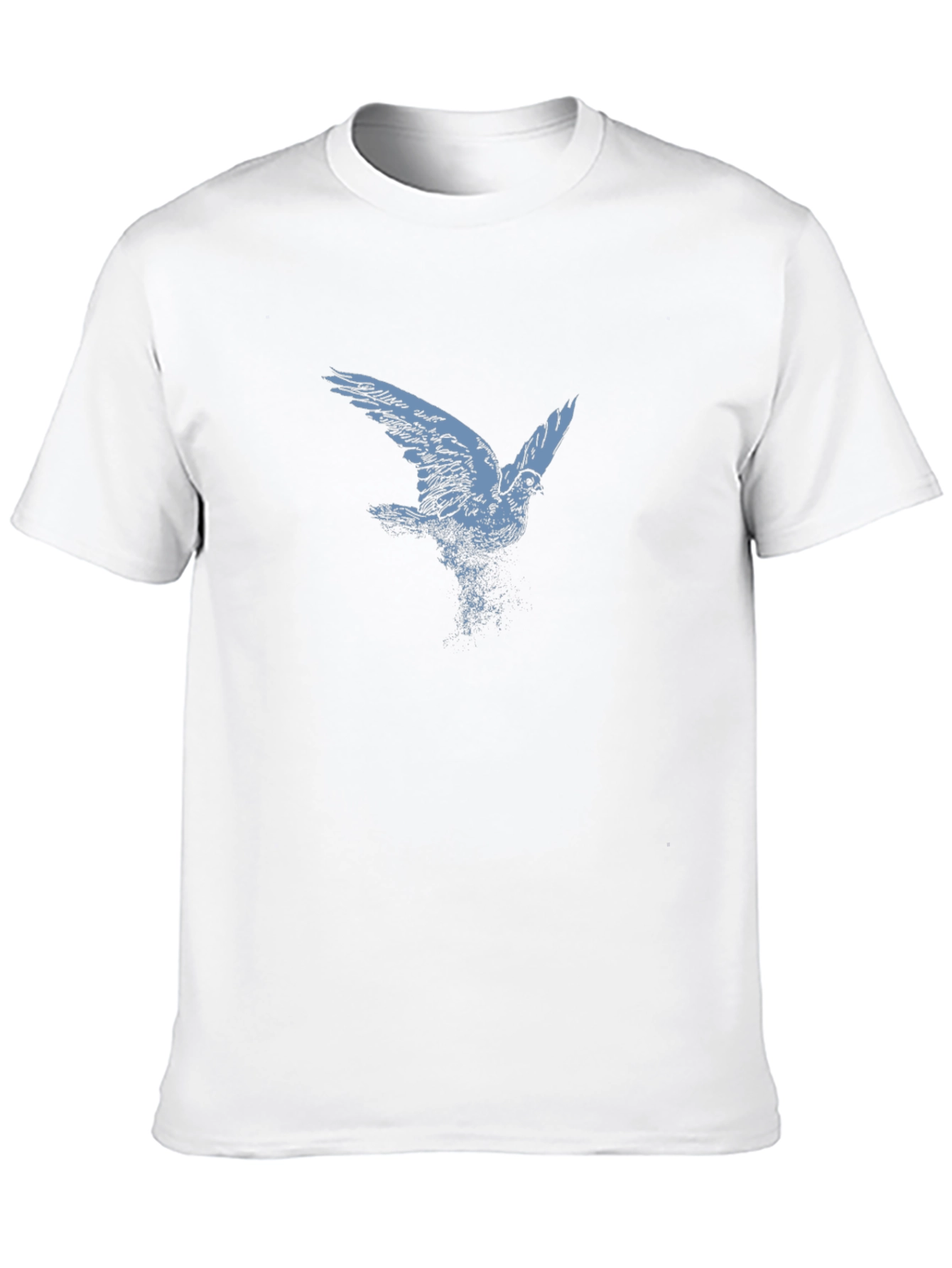 Bird Graphic Print Black T-Shirt