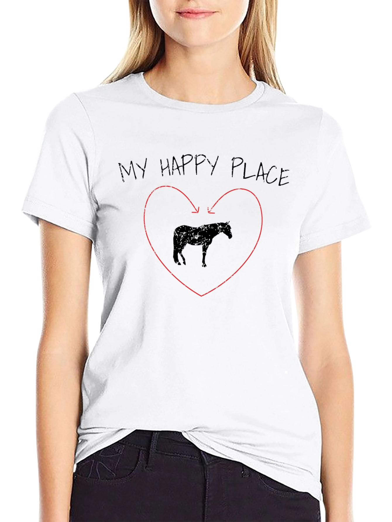 My Happy Place Horse Graphic Tee