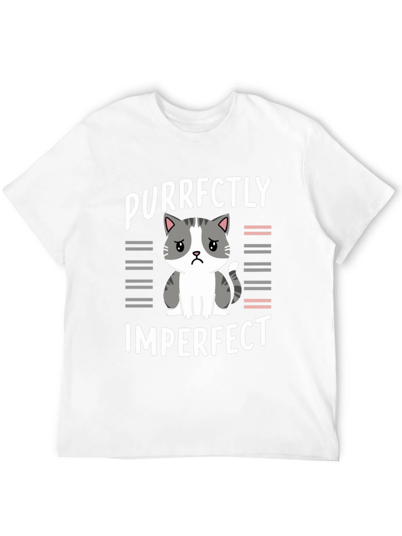 Purrfectly Imperfect Cat Graphic Tee