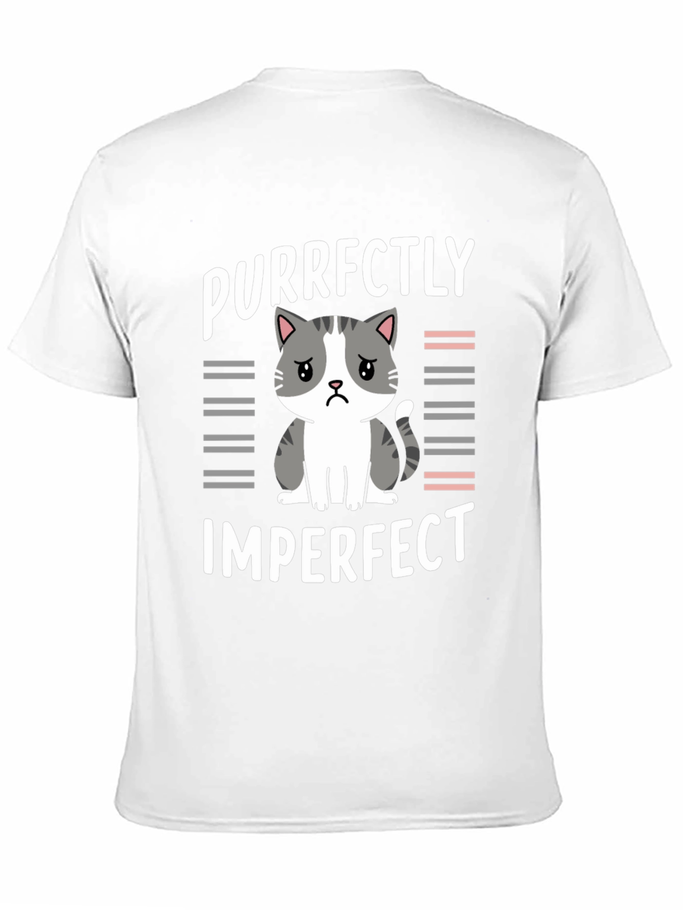 Purrfectly Imperfect Cat Graphic Tee