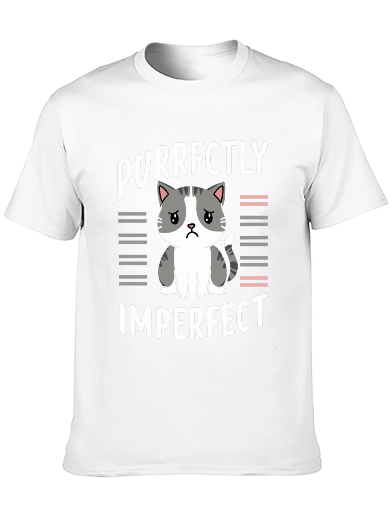 Purrfectly Imperfect Cat Graphic Tee