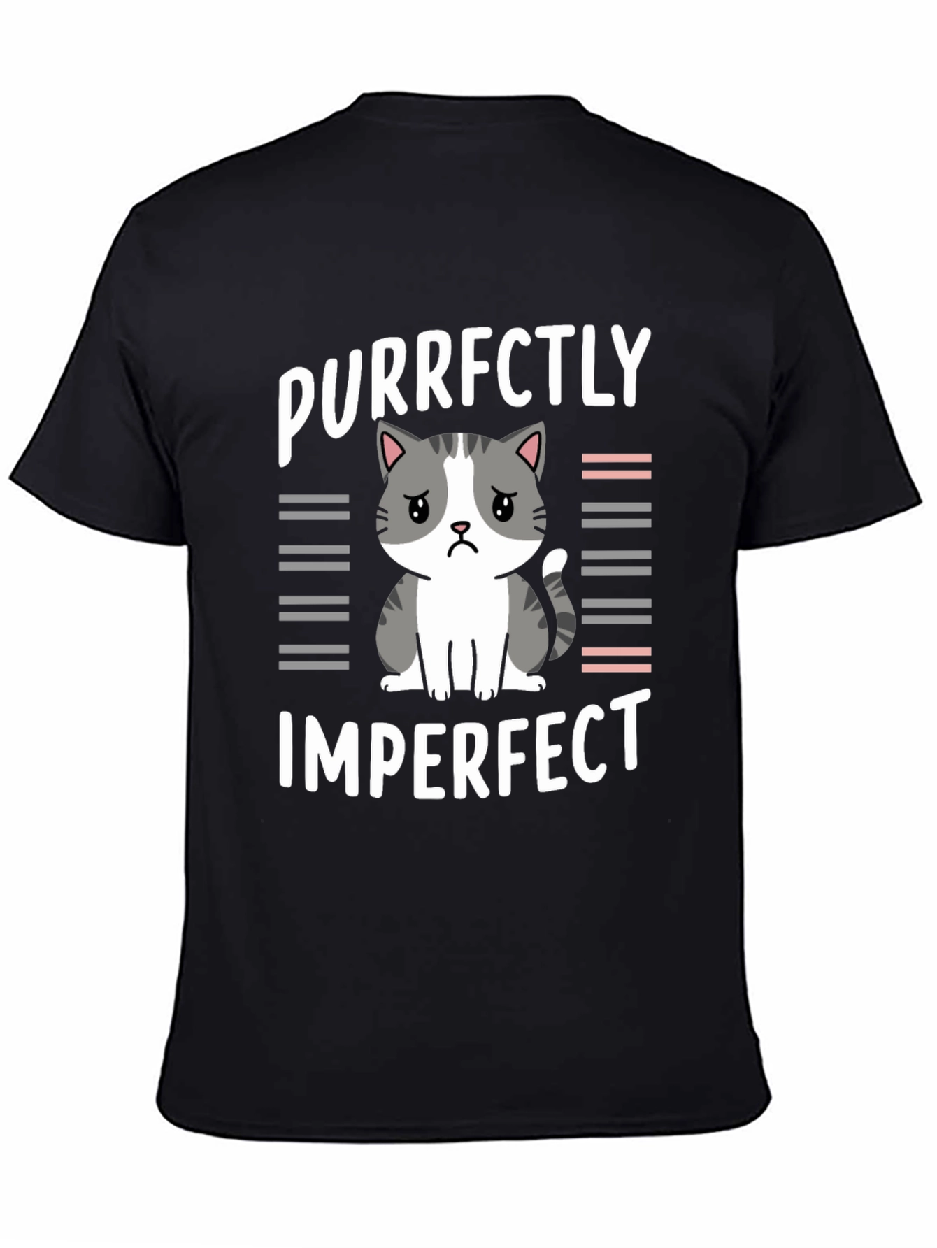 Purrfectly Imperfect Cat Graphic Tee