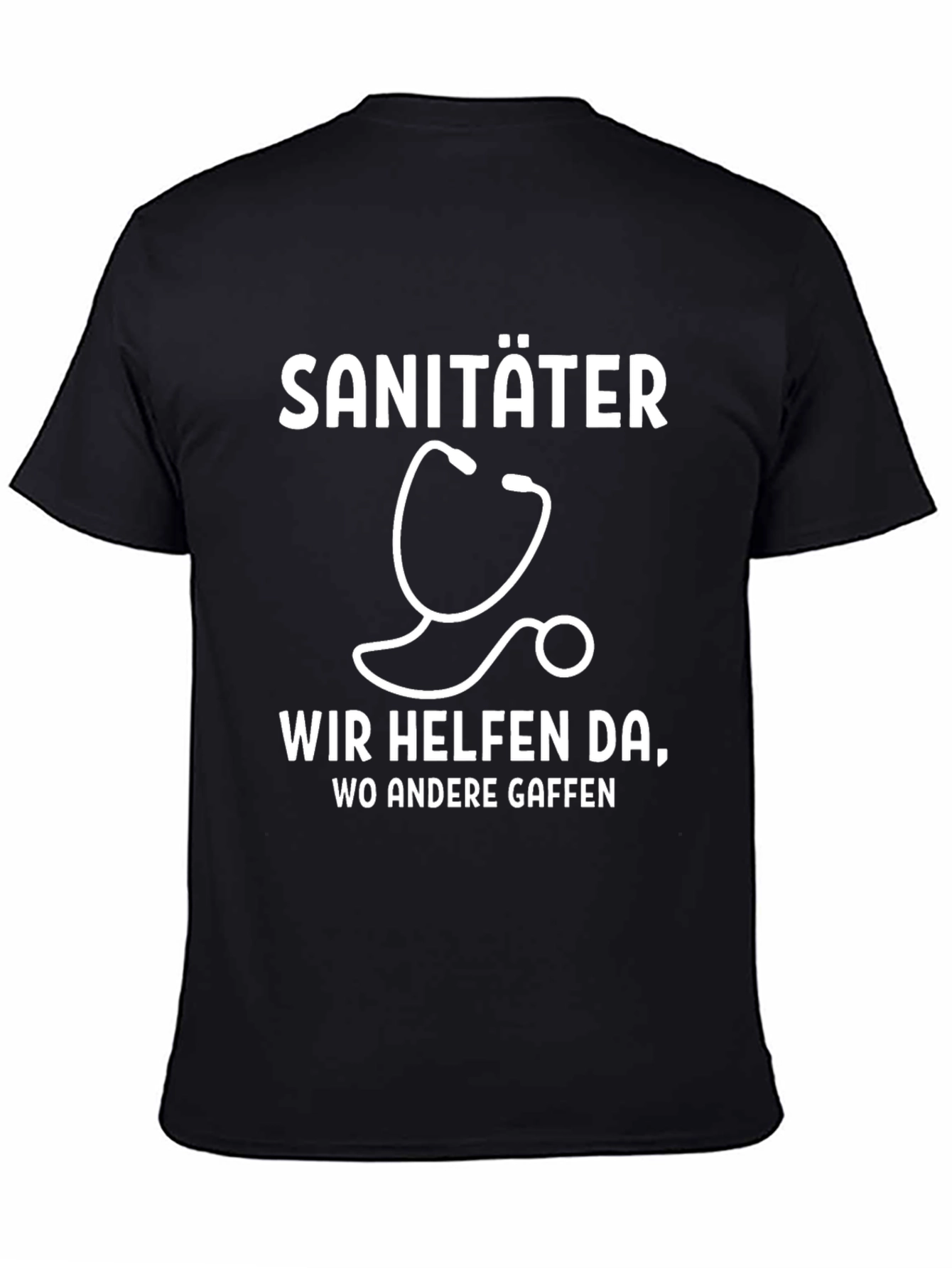 Sanitäter T-Shirt - We Help Where Others Stare